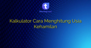 Kalkulator Cara Menghitung Usia Kehamilan