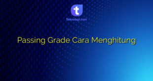 Passing Grade Cara Menghitung