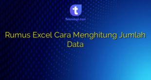 Rumus Excel Cara Menghitung Jumlah Data